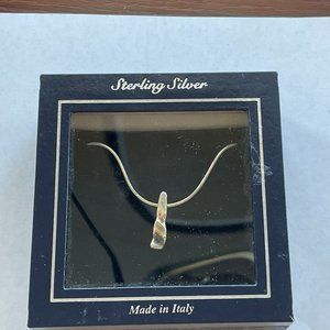 Sterling silver Italian necklace in Box